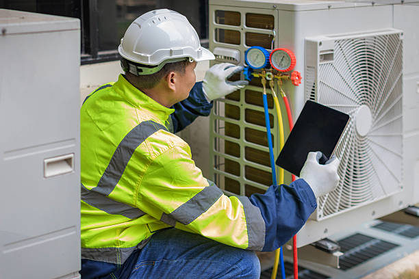 Professional Air Conditioning Repair technician working in Newtonville, NJ